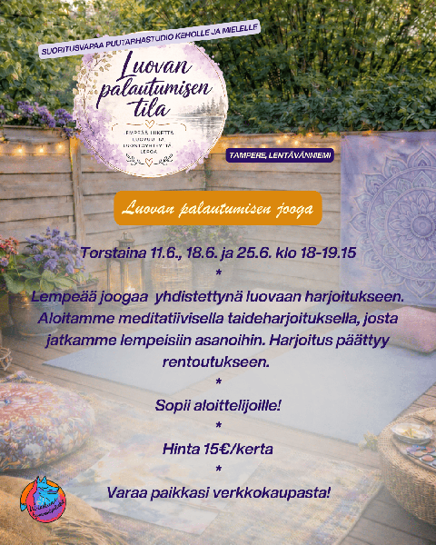 Product image of  Luovan palautumisen jooga To 25.6. klo 18-19.15