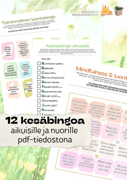 Product image of  12 bingoa kesään - aikuiset ja nuoret