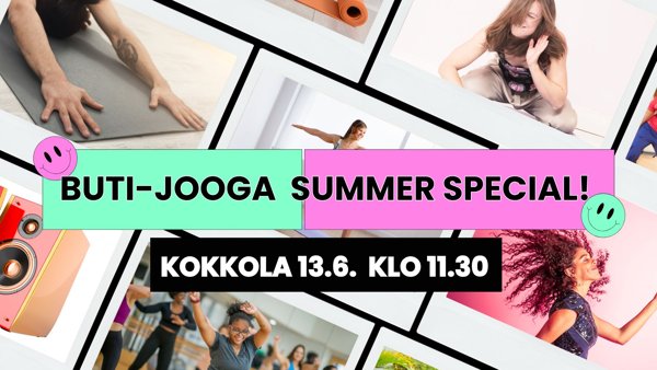 Product image of Buti-jooga *SUMMER SPECIAL* KOKKOLA 13.6. ENNAKKOHINTA
