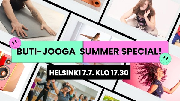 Product image of Buti-jooga *SUMMER SPECIAL* HELSINKI 7.7. ENNAKKOHINTA