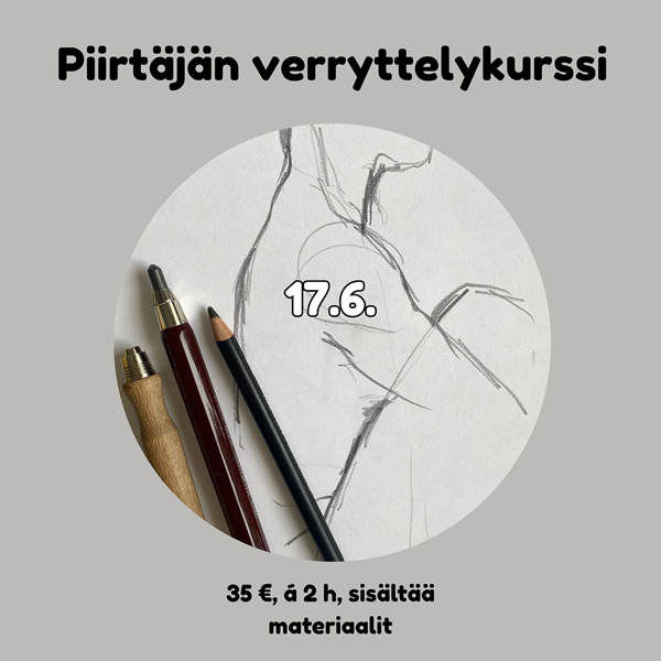Product image of  17.6. 2026: Piirtäjän verryttelykurssi – piirustuskurssi Turku