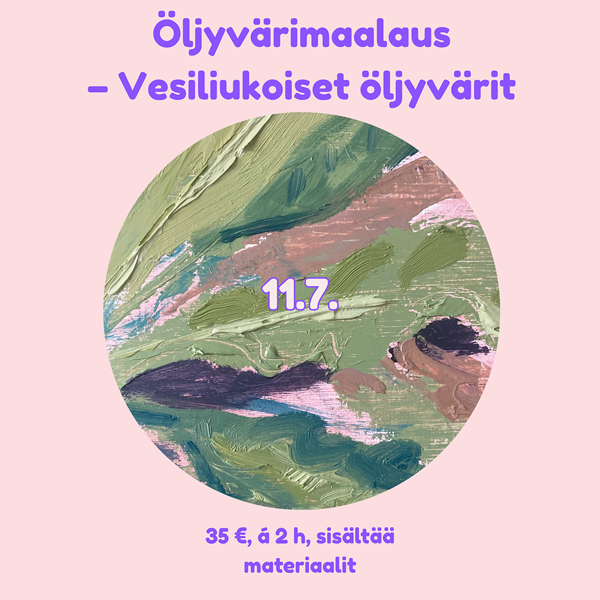 Product image of  11.7.2026 Öljyvärimaalaus vesiliukoisilla öljyväreillä