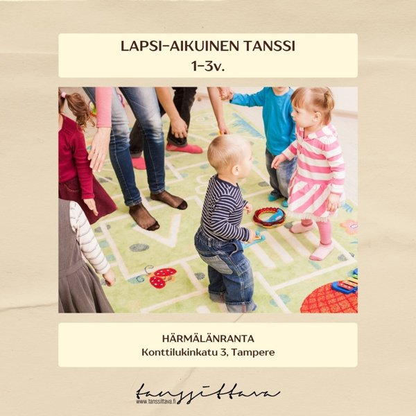 Product image of Lapsi-aikuinen tanssi 1-3v. HÄRMÄLÄNRANTA