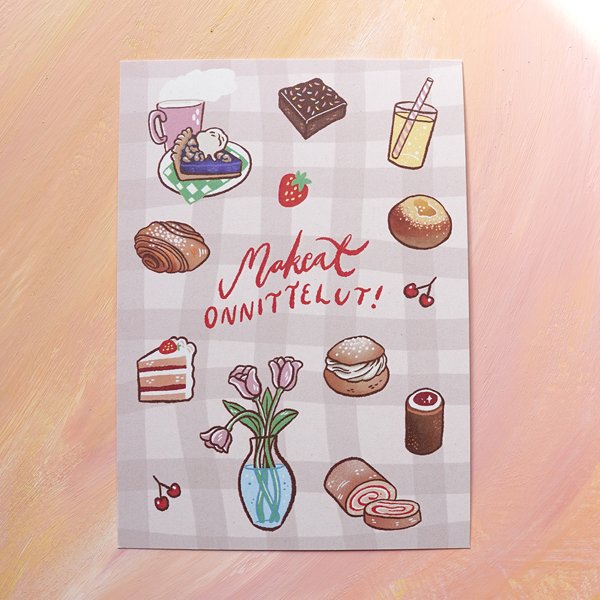 Product image of  Makeat onnittelut -postikortti