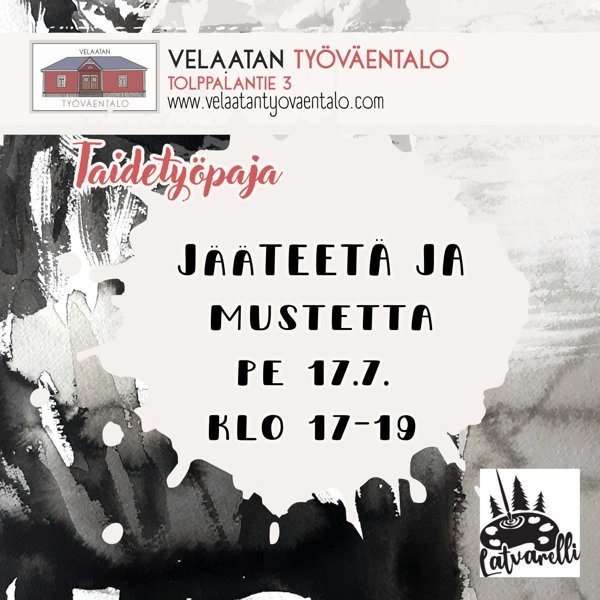 Product image of  Jääteetä ja mustetta Velaatan työväentalolla