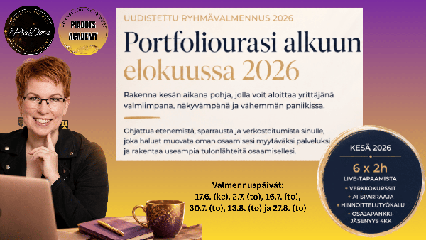 Product image of  Portfoliourasi alkuun elokuussa 2026 -ryhmävalmennus