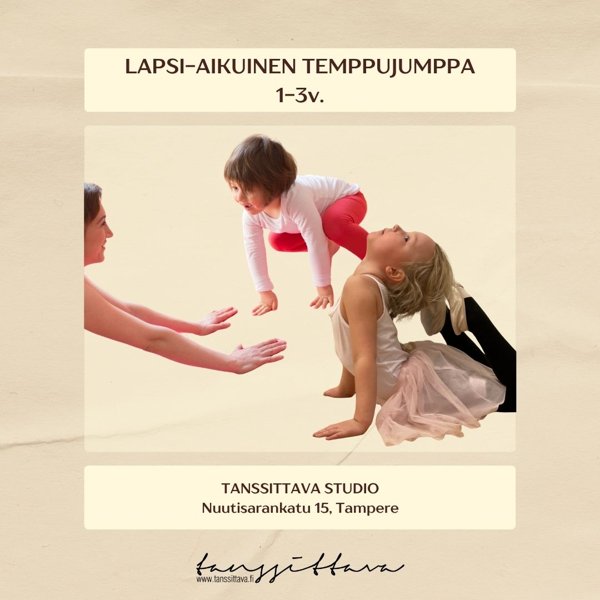 Product image of Lapsi-aikuinen temppujumppa 1-3 v.
