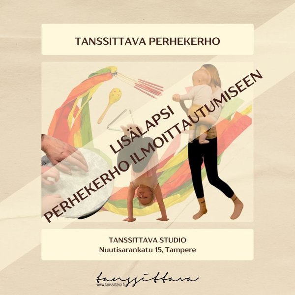 Product image of Tanssittava perhekerho LISÄLAPSEN ILMOITTAUTUMINEN