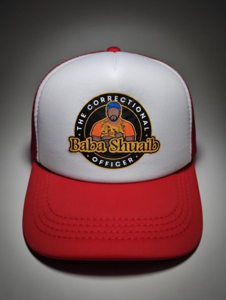 Product image of  Baba Shuaib's Trucker Cap - Red & White