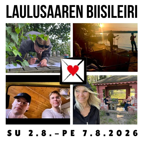 Product image of  LAULUSAAREN BIISILEIRI 2.-7.8.26 Kannatusjäsenhinta 247€ Liity!