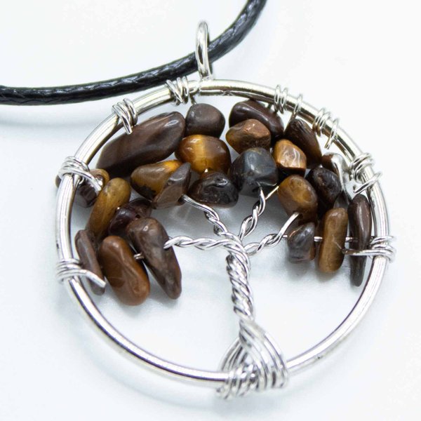 Product image of Elämänpuu riipus Tiikerinsilmä