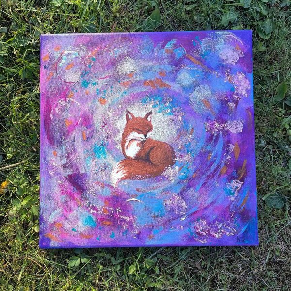 Product image of  "Luota omaan rytmiisi" akryylimaalaus 30x30