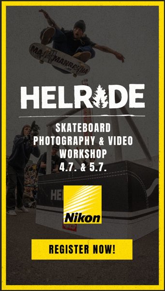 Product image of Nikon x HELRIDE: Skeittivalokuvaustyöpaja, sunnuntai 5.7.