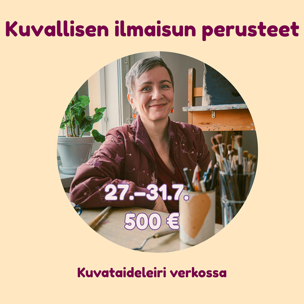 Product image of  Kuvallisen ilmaisun perusteet | Kuvataideleiri verkossa