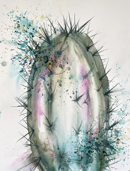 Product image of  "Spikes of Joy 2" akvarelliteos
