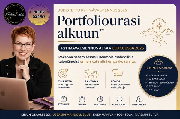 Product image of Portfoliourasi alkuun ™ Syksy 2026 ryhmä