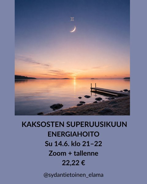 Product image of  KAKSOSTEN TÄYSIKUUN ENERGIAHOITO SU 14.6.