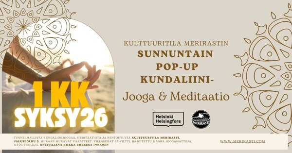 Product image of  1kk Sunnuntaiset Pop-Up Kundalinijoogatunnit