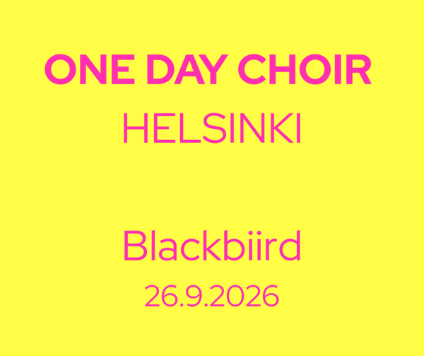Product image of One Day Choir Helsinki 26.9.26 Regular Ticket
