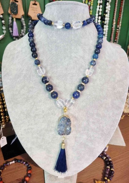 Product image of Lapis Lazuli ja Sodaliitti kaulakoru, n.108cm