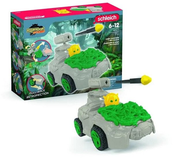 Product image of  Schleich Eldrador Mini Cretaures Jungle Cashmobile + Mini Creatu