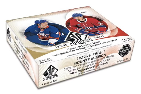Product image of 2025-26 Upper Deck SP Authentic Hockey Hobby Box