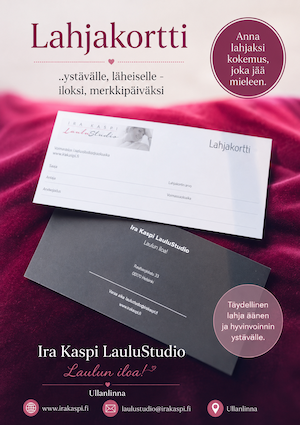 Product image of  Lahjakortti: 10 x 55 min laulutuntipaketti