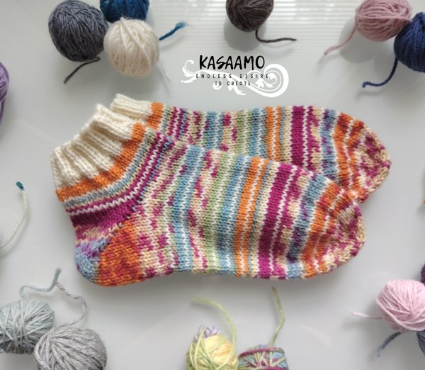 Product image of Unisukat -oranssi-kirjavat / koko 38