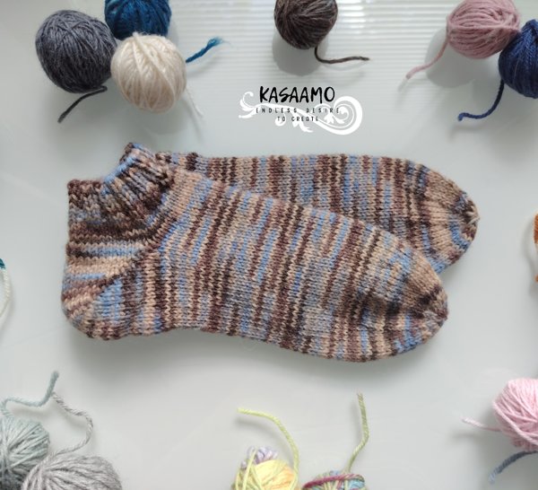 Product image of Unisukat -siniruskea-raita / koko 38