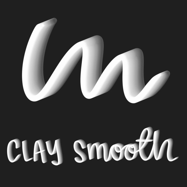 Product image of  # Procreate 3D clay smooth - brush