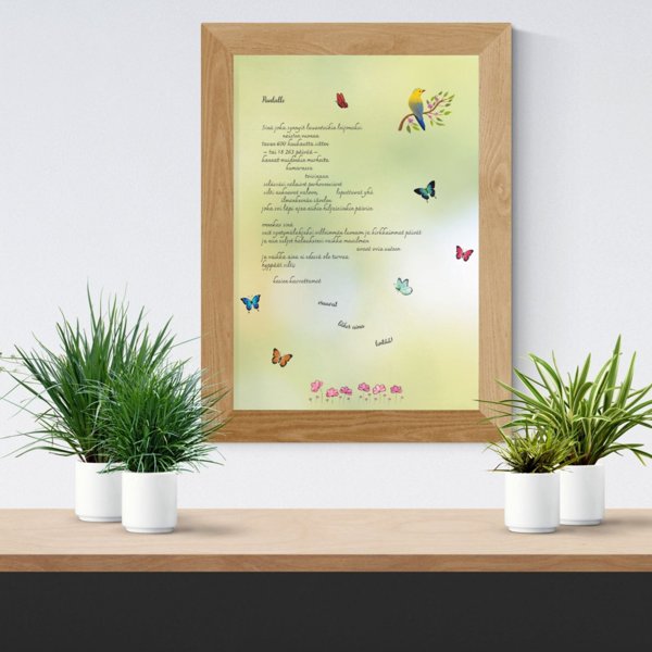 Product image of  Yksilöllinen, henkilökohtainen runo!