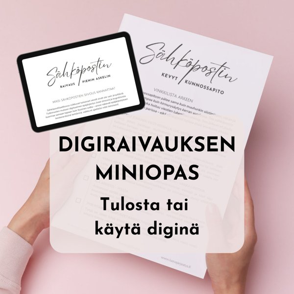 Product image of  Näin siivoat sähköpostisi – digisiivouksen miniopas