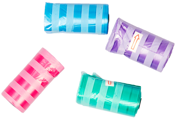 Product image of  Duvo+ raidalliset kakkapussit 4 kpl
