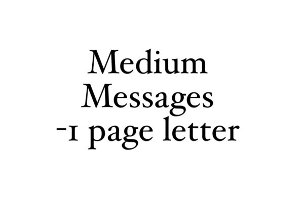 Product image of  Medium Messages