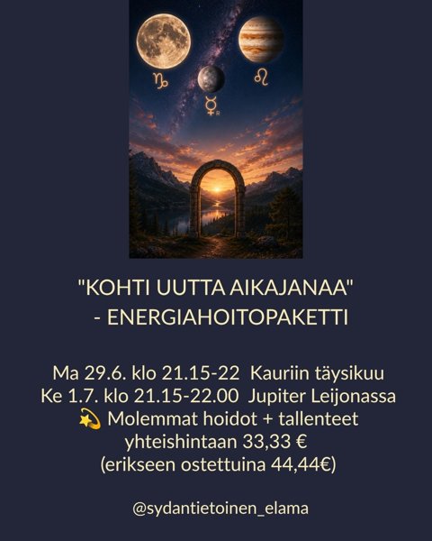 Product image of  "Kohti uutta aikajanaa"   - Energiahoitopaketti