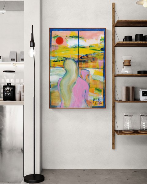 Product image of Taideprintti: Ikkuna-Kahvi | Art Print: Window-Coffee | 70x100