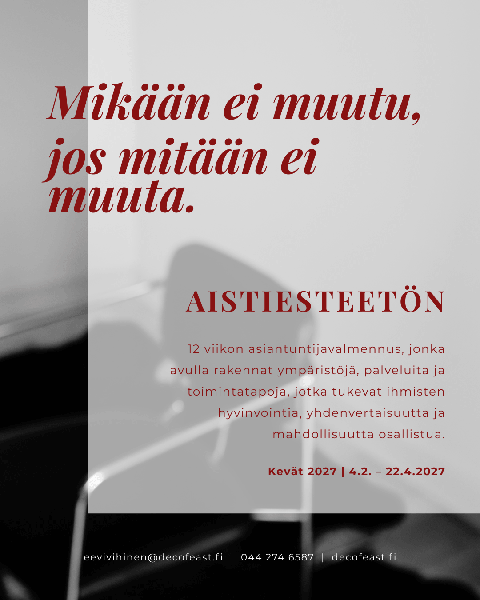 Product image of  AISTIESTEETÖN | kevät 2027