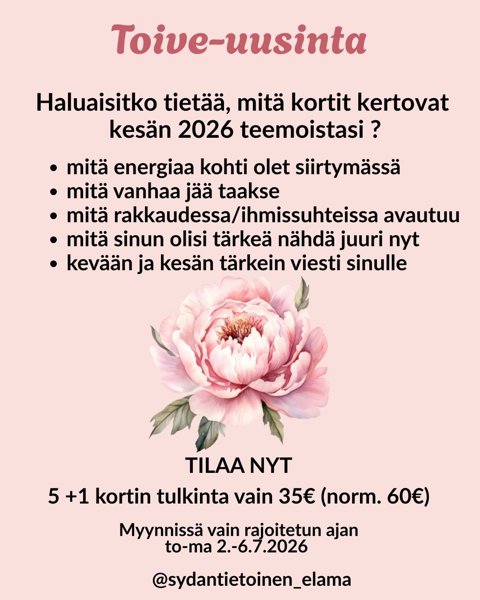 Product image of  Kirjallinen 5 + 1 kortin tulkinta vain 35€ (norm. 60€)