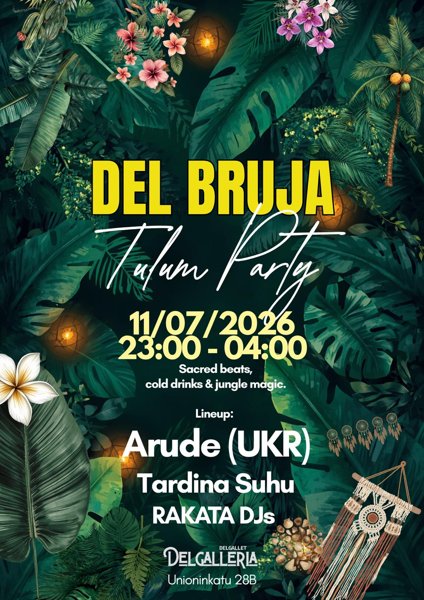 Product image of  DEL BRUJA - Tulum Party 11.7.2026