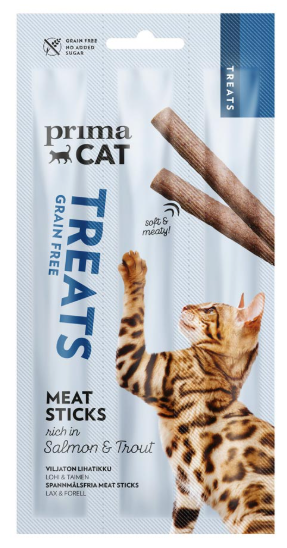 Product image of  PrimaCat Meat Stick -lohi&taimen 3kpl