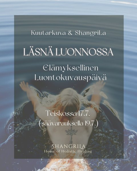 Product image of  Läsnä luonnossa 17./19.7. - YKSILÖKUVAUS