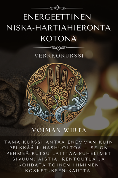 Product image of  Verkkokurssi: Energeettinen niska-hartiahieronta kotona