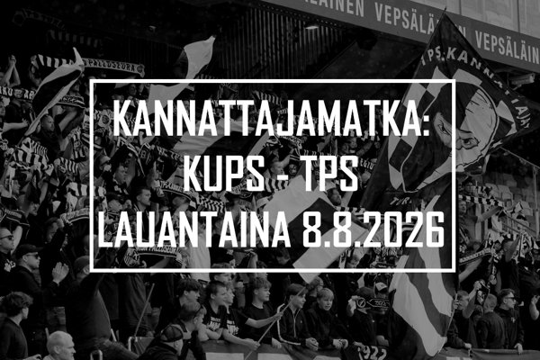 Product image of Kannattajamatka: KuPS - TPS 8.8.2026 (sis. matkat+matsilippu)