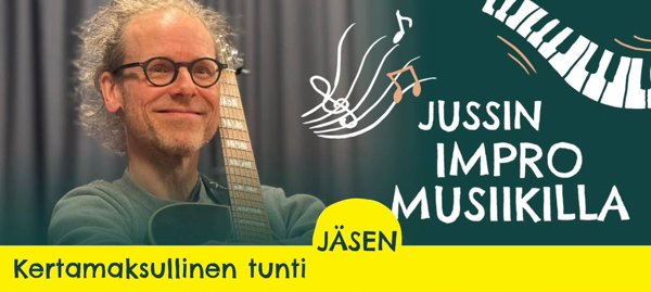 Product image of  JÄSENILLE! Jussin impro musiikilla ti 18:00-19:30