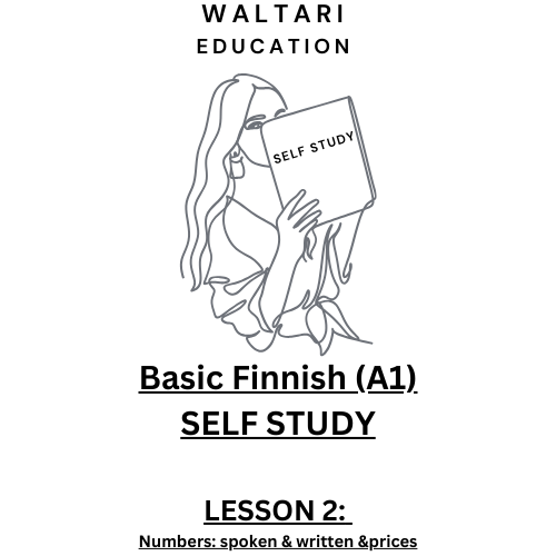 Product image of Basic Finnish, Self-Study Course -LESSON 2: Numbers & Prices