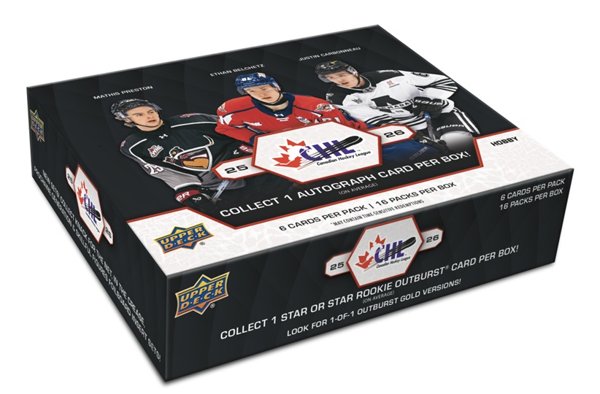 Product image of 2025-26 Upper Deck CHL Hockey Hobby Box