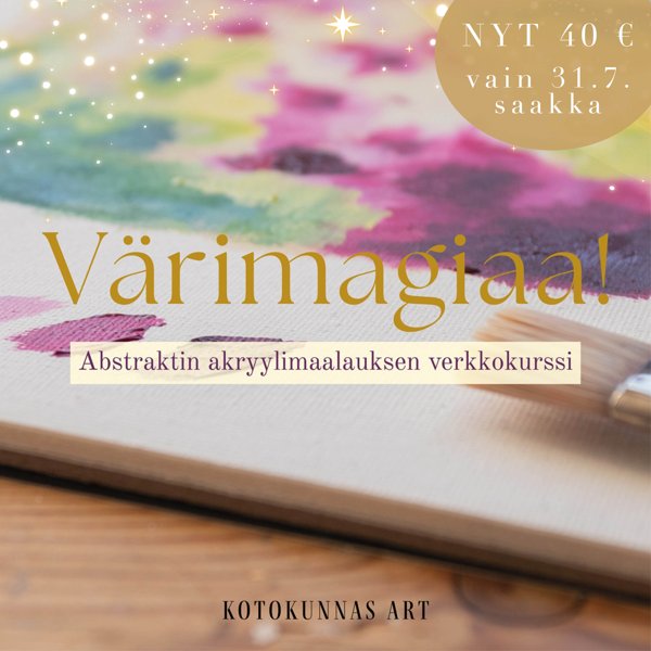 Product image of  Värimagiaa! -verkkokurssi & PDF-opas (poistuva tuote)
