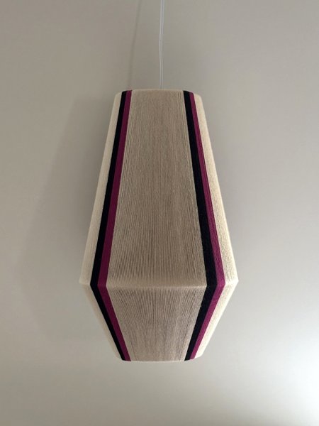 Product image of  Vera-lampunvarjostin – Beige/Purple/Black (Pendant lampshade)