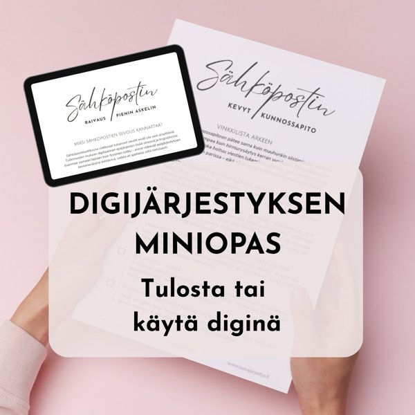 Product image of  Näin siivoat sähköpostisi – digijärjestyksen miniopas
