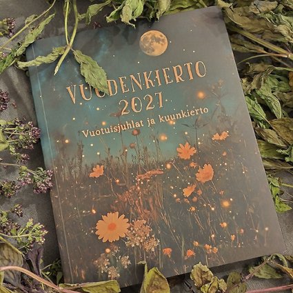 Product image of  Vuodenkierto 2027 - Vuotuisjuhlat ja kuunkierto - kalenterikirja